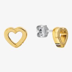 Tommy Hilfiger Ladies Gold Heart Stud Earrings 2780972