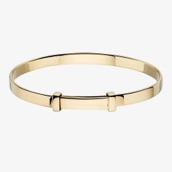 Little Star Flores Gold Plated Baby Bangle LSB0034