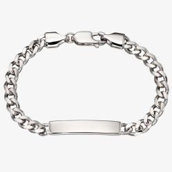 Little Star Bailey Boys Silver ID Bracelet LSB0043