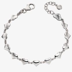 Little Star Eos Childrens Silver Multi Heart Bracelet LSB0209