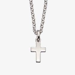 Little Star Childrens Kaia Silver Cross Pendant Necklace LSN0022
