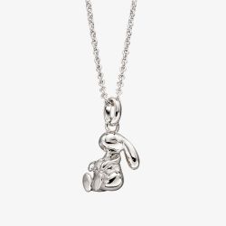 Little Star Girls Cosmo Silver Rabbit Pendant Necklace LSN0135