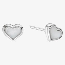 Little Star Girls Dakota Silver Mother Of Pearl Silver Stud Earrings LSE0566