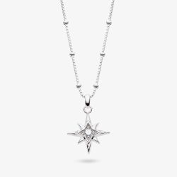 Kit Heath Silver Celeste Aurora April Birthstone Rock Crystal Pendant 90459RC