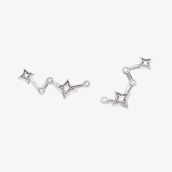 Kit Heath Céleste Constellation Mismatch Climber Stud Earrings 30471CZ