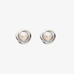 Kit Heath Bevel Trilogy Pearl Stud Earrings 3160FP