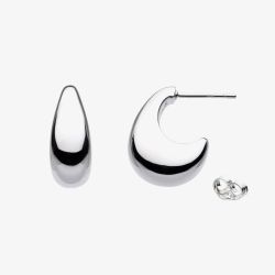 Kit Heath Coast Pebble Smooth Grande Semi Hoop Earrings 40153RP