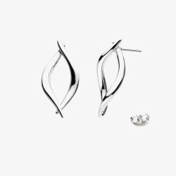 Kit Heath Entwine Twine Twist Link Stud Earrings 40228RP