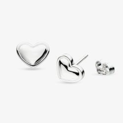 Kit Heath Love Silver Heart Stud Earrings 40532RP