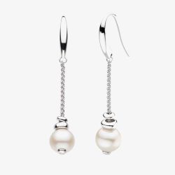 Kit Heath Coast Tumble Pearl Chain Drop Earrings 50166FP