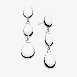 Kit Heath Coast Pebbles Triple Linking Pebbles Drop Earrings 60189RP