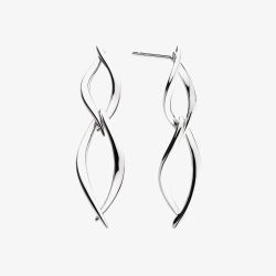 Kit Heath Entwine Twine Twist Duo Link Drop Earrings 60229RP