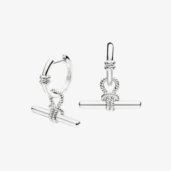Kit Heath Marina Rope Knot T-Bar Grande Hoop Earrings 61094RP