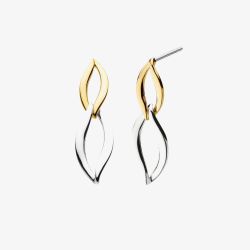 Kit Heath Entwine Twine Link Golden Link Drop Earrings 61142GRP