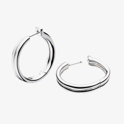 Kit Heath Bevel Unity Hinged Hoop Earrings 61175RP
