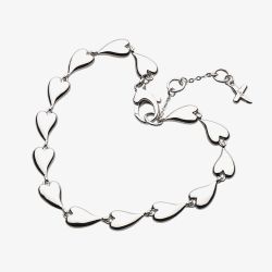 Kit Heath Desire Kiss Linking Hearts 7.5 Inch Bracelet 70LK