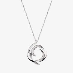 Kit Heath Entwine Helix Wrap Pavé 18 Inch Necklace 90235CZ