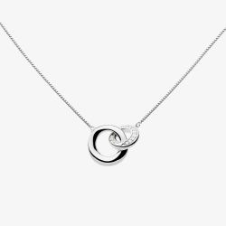 Kit Heath Bevel Cirque Link Pavé 17 Inch Necklace 9151CZ