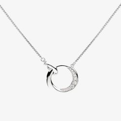 Kit Heath Bevel Cirque Link Pavé 18 Inch Necklace 9153CZ