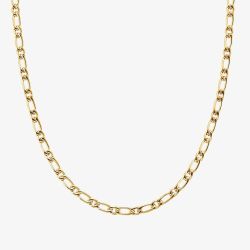 Nomination Bold Steel Yellow Gold Tone Figaro Chain 133216/012