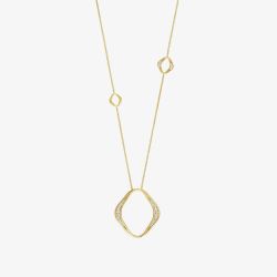 Nomination Unica Gold Plated Rhombus Open Necklace 146406/006
