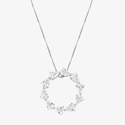 Nomination Colour Wave Sterling Silver Circle Necklace 149812/001