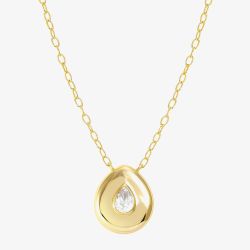 Nomination Domina Gold Plated Pear Necklace 240402/015