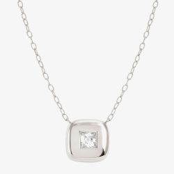 Nomination Domina Sterling Silver Square Necklace 240418/036