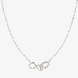 Nomination Lovecloud Sterling Silver Interlocking Infinity Necklace 240504/006