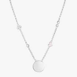 Nomination Messaggi D'Amore Engravable Round Disc Mixed Symbols Necklace 241211/016