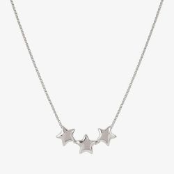 Nomination Armonica White Rhodium Three Small Star Pendant Necklace 241305/007