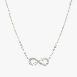 Nomination Shine Me Up Silver Cubic Zirconia Infinity Necklace 241902/010