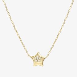Nomination Petit Sparkle Gold Star Necklace 242303/009