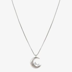 Nomination Dream Beats Silver Moon Pendant Necklace 242602/022