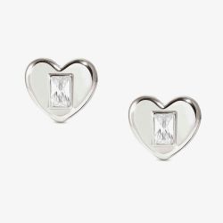 Nomination Domina Sterling Silver Heart Stud Earrings 240419/031