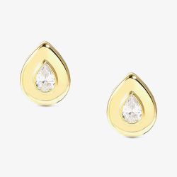 Nomination Domina Gold Tone Plated Pear Stud Earrings 240403/015