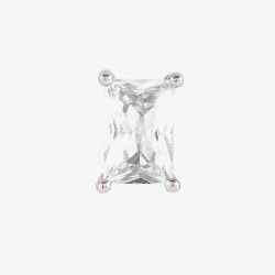 Nomination Colour Wave White Rectangular Shaped Single Stud Earring 149804/008 05