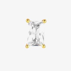 Nomination Colour Wave Gold Plated Rectangular Shaped Single Stud Earring 149804/014 05