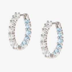 Nomination CHICH&CHARM Joyful White & Blue Huggie Hoop Earrings 148636/019
