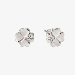 Nomination Petit Sparkle Silver Clover Stud Earrings 242304/001