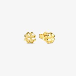 Nomination Armonica Gold Plated Four-Leaf Clover Stud Earrings 241307/003