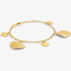 Nomination Ninfea Gold Plated 4 Leaf Dropper Bracelet 142841/008
