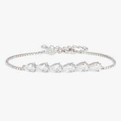 Nomination Colour Wave Sterling Silver 6 Pear Stone Bracelet 149811/001