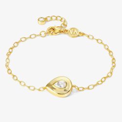 Nomination Domina Gold Tone Plated Pear Drop Bracelet 240401/015