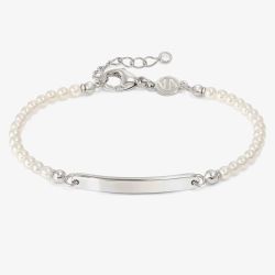 Nomination Messaggi D'Amore Engravable Plate Pearl Bracelet 241201/058