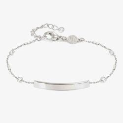 Nomination Messaggi D'Amore Engravable Plate Round Cubic Zirconia Bracelet 241205/058