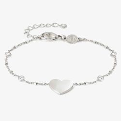 Nomination Messaggi D'Amore Engravable Heart Round Cubic Zirconia Bracelet 241209/022