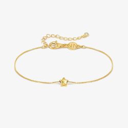 Nomination Armonica Gold Plated Cubic Zirconia Star Pendant Bracelet 241302/009
