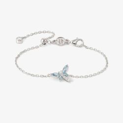 Nomination Shine Me Up Silver Blue & White Cubic Zirconia Dragonfly Bracelet 241901/011