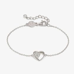 Nomination Petit Sparkle Silver Heart Bracelet 242300/004